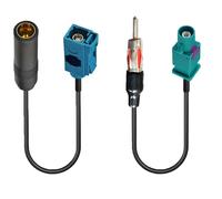 2 Pcs Universel Véhicule Voiture Stéréo FM Radio Antenne Câble, Adaptateur Fakra Z mâle Femelle vers DIN Fiche Prise de Connecteur pièces Kit pour Autoradio HD Audio CD Media Player Récepteur