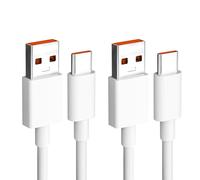 2 PCS USB C Cable Type C, 120W Câble USB C Charge Rapide Turbo, Compatible avec 90W/66W, pour Xiaomi 13/14/12T/11T Pro/11 Lite/10T/10, pour Note 14/13/12/11S/11/13 Pro/8/9 Pro/9T, POCO X6/X5/C65/M5