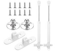 2 Pcs Verin Hydraulique Amortisseurs, 100 N/10 kg Vérin à Gaz à Piston Hydraulique, Charniere Porte Cuisine, Support Verin Meuble Ressort Amortisseurs à Gaz pour Porte Armoire Cuisine