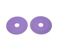 2 pcs Verre Disque disque diamant scie à lame élevée en acier manganèse découpe rapide pour verre en verre carreaux en cristal de vide de vin en cristal broyant OD 100 mm id 22,23 (Violet)