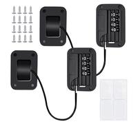 2 Pcs Verrou de Réfrigérateur avec Code, Réfrigérateur Serrure à Code, Verrou De Réfrigérateur Enfant, Verrou de Réfrigérateur pour Armoire, Réfrigérateur, Fenêtre, Porte, Limitation de Sécurité