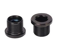 2 PCS Vis des bras de manivelle, boulons de bras de pontage en alliage en titane, boulon de troupeau de manivelle, boulons à bras de crankset, vitesses de vélo de montagne Vis de (Noir)