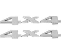 2 Pcs Voiture Corps 4X4 Forme Métal Décoratif Emblème Badge Décalque Autocollant