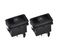 2 PCS Voiture Noir En Plastique En Métal En Métal Power Window Bouton de Commande De Commande 191959855 BDP605 pour MK2 1985-1987 1988 1989