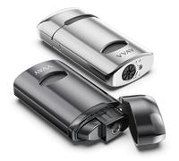 2 Pcs, VVAY Briquet Tempête Gaz Rechargeable - Jet Flamme (Gaz Non Inclus)