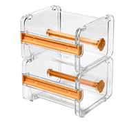 2 pcs Washi Distributeur de ruban adhésif Cutter, rouleau de ruban adhésif support organiseur, ruban de masquage ruban adhésif de bureau DIY Autocollant Rouleau de ruban adhésif,Jaune