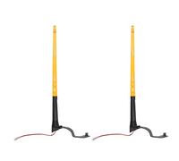 2 Pcs Whip Lights, Lighted Whips for ATV UTV, Amber Flagpole Lamp with 340mm Length, for Off Road Vehicles, ABS and Metal Construction, 12V Supply