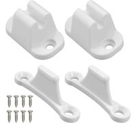 2 Pcs White Plastic Caravan Door Retainer Kit Block Door Camping Car Exterior With 20mm Screws Door Latches For Caravan Accessories Caravan Door Block Camper Motorhomes