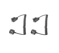 2 Peças OC-E3 Off Camera Flash Extension Cord Sync Focus Cable Remote para Lanterna