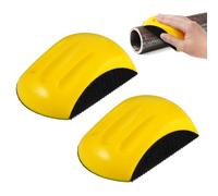 2 Pèces Blocs de Ponçage Manuel de 125 mm, Conception Ergonomique | Bloc de Ponçage à Main Crochet et Boucle Support, Forme Souris, pour Cale a Poncer Carrosserie, Artisanat et Travail du Bois