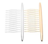 2 Peignes à Cheveux en Alliage Doré ou Argenté, Épingles Latérales Chic | Accessoires Coiffure Délicats pour Filles, Fêtes et Quotidien, Style et Polyvalent