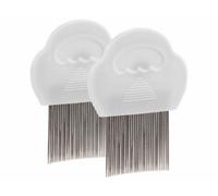 2 peignes à lentes, poux et puces, avec dents en métal 3,6 cm Newgen Medicals