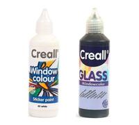 2 Peintures Repositionnables Pour Vitres 80 Ml - N&b