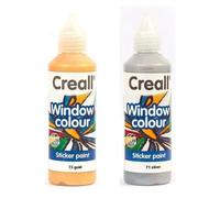 2 Peintures Repositionnables Pour Vitres 80 Ml - Or-Argent
