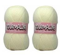 2 Pelotes layette - fils à tricoter - Acrylique - Ecru - Tourmaline Ecru