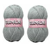 2 Pelotes layette - fils à tricoter - Acrylique - gris - Tourmaline Gris G