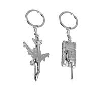 2 Pendentifs, Modèle De Char d'avion, Thème Militaire, Ornements De Tendance De Sac À Dos, Cadeaux d'anniversaire Et De Noël, Collection par des Passionnés Militaires.