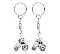 2 Pendentifs Tracteur, 2 Porte-Clés, Pendentifs en Métal Créatifs, Porte-Clés pour Hommes, Porte-Clés Pendentif, Petits Cadeaux Intéressants