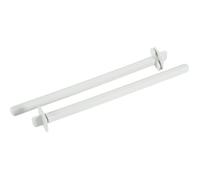 2 Perchoirs plastique beige de 18 cm, pour cage oiseaux. - zolux