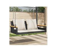 2 personnes noir salon de jardin resine tressee