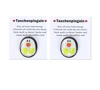2 Petit Calin de Pingouin de Poche Et 24 PièCes de Distribution, Poche Pingouin CâLin avec Carte D’Encouragement, Positif de CâLin de Poche Inspirants pour Les Amis De La Famille