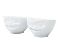 2 petits bols en porcelaine 200 ml Tassen - Rieur et Clin d'o BLANC G