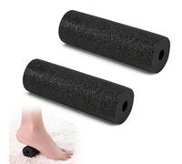 2 Petits mini rouleaux en mousse de 15 cm, rouleau de massage pratique pour les déplacements, rouleau de massage pour le yoga, le dos, la colonne vertébrale et les massages profonds (noir)