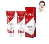 2 Pezzi Dentifricio Probiotico SP-10 - Sbiancamento Naturale, Alito Fresco, Toothpaste, Rinforza lo Smalto Dentale, Formula Delicata per Denti Sensibili, Igiene Orale Quotidiana#02