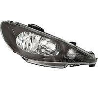 2 PHARE FEUX NOIR GLACE LISSE PEUGEOT 206 TOUS MODELE DU 08/1998 AU 07/2006 NEUF$