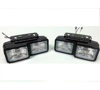 2 Phares Antibrouillard Universels Feux Halogène 12V 55W + Ampoules H3 Projecteurs Anti-Brouillard Auxiliaires Voiture 4x4 Hors-route VTT Camping-car Camion Fougon Utilitaire Homologué ECE E4