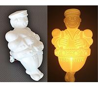 2?pi?Ces Jim Junior Le Chauffeur du Camion Trucker Blanc 12?24?V Lumi?re pour Camion Bus Van Man Volvo Renault DAF Scania