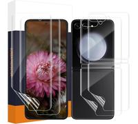 2 Pi¿¿Ces Verre Tremp¿¿ Pour Samsung Galaxy Z Flip 6 5g,+2 Film Protecteur Arri¿¿Re, Souple Tpu Film, Anti-Traces Vitre Protection, ¿¿ L'¿¿Preuve Des Bulles, Ultra Hd Z Flip 6 Protection ¿¿Cran