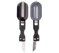 2 Pices Ecailleur A Poisson Professionnel Grattoir à Ecaille De Poisson avec Couvercle ÉPlucheur De Poisson Pratique DéTartreur Gr