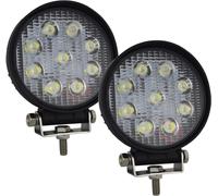 2 Piece 4 Inch 27w Rond Phare De Travail Barres D'éclairage Led, Feux De Travail À Large Faisceau Pour Camions Tout-Terrain Suv Et 4x4 Feux Antibrouillard