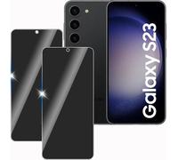 2 Piece Anti-Spy Tempered Glass Screen Protector For Samsung Galaxy S23, 9h Hardness Privacy Film, Anti-Scratch, Anti-Spy Privacy Protection, Bubble-Free