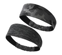 2 Pièce Bandeau Cheveux Sport Hommes et Femmes - Elastique Serre Tete Headband de Sport, Bandeau Léger Été Anti-Transpiration sous Casque pour Vélo Bandeau Cyclisme Respirant Fine