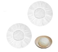 2 Pièce Banneton Pour Pain Fermentation Couvertures,Protection RéUtilisable Levain Boulangerie PéTrin Fermentations Corbeille Couvercle Accessoire,Bread Anti Acide GoûT Rond Maturation Housse pour Bol