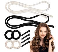 2 Pièce Bigoudis Cheveux Set Boudin Cheveux Boucle sans Chaleur Boudin Adaptés aux Chevelure Longs et Courts Adaptés à Tous les Types de Chevelure pour Femmes et Filles pour Créer des Boucles Naturel