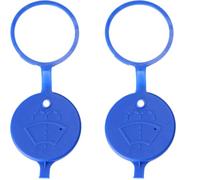 2 Pièce Bouchon Lave Glace, Remplacement Robuste et Étanche, Bleu | Couvercle de Réservoir de Liquide de Pare Brise, Compatible avec Peugeot 106 206 207 307 308 408 et Citroën C2 C3