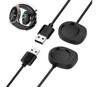 2 Pièce Câble de Charge Compatible avec Amazfit Helio Strap/Balance 3/ultra | Amazfit Cheetah 2 Pro/2 Ultra/Bip Max/Active Max/Active 3 Premium/T-Rex 3 Pro, Câble Magnétique, 1 M,3,3 Pieds - Noir