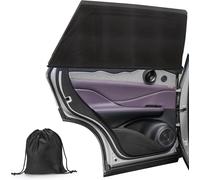 2 Piece Car Accessory,Baby Car Sun Visor With Storage Pockets,Uv Protection Anti-Mosquito Net Sock Car Sun,Suitable For Most Cars