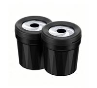 2 Pièce Cendrier Voiture, pour Lincoln Aviator Corsair, Anti Odeur, Portable, Cendriers de Cigarettes avec Couvercle pour Voyage Bureau à Domicile,A