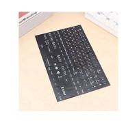 2 PièCe D'Autocollants pour Clavier Russe Pleine Taille, Lettre de L'Alphabet, Autocollant pour Clé pour Ordinateur Portable, Ordinateur de Bureau,