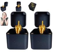 2 Pièce Doigt d'Honneur Dans Une Boîte Boite Cadeau Surprise Doigt d'Honneur Cadeau Amusant Popup Surprise For Adultes Cadeau Amusant de Noël Pour Cadeau de Décoration Pour la Maison