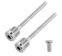 2 Pièce Douilles de plongée 1/2" en acier inoxydable,8 x 100 mm Filetage pour capteur de température,Immersion Manchons de protection,pour sonde de température