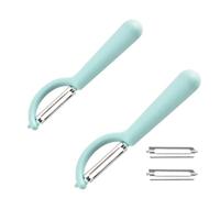 2 Pièce Econome Legumes Et 2 Lame Pour Victorinox Eplucheur,Pomme éplucheur De Couteau,Tomate Asperges Légumes Rechange éplucheurs,Poire Pivotant Ecrase Cuticule Pele éConome pour Tupper Vaseline