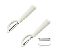 2 Pièce Econome Legumes Et 2 Lame Pour Victorinox Eplucheur,Pomme éplucheur De Couteau,Tomate Asperges Légumes Rechange éplucheurs,Poire Pivotant Ecrase Cuticule Pele éConome pour Tupper Vaseline