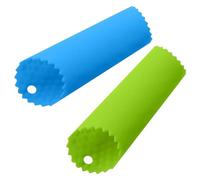 2 Pièce Epluche Ail en Silicone, de Peau Presse-ail Professionnel,Rouleaux D'éplucheur D'ail Peeling, Accessoire de Cuisine pour Ail Pelé,Éplucheur, 2 Couleurs (Vert+Bleu)