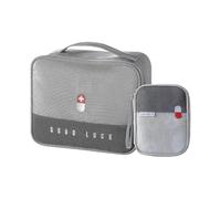 2 Piece First Aid Kit, Emergency Box, Empty First Aid Kit, Portable, for Ca