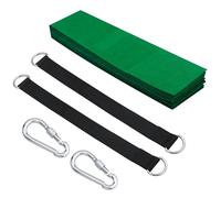 2 Pièce Fixation de balançoire avec 2 mousquetons Lourds et Anneaux en D,Sangle de Suspension en Nylon,Portable Sangle de balançoire,pour Jardin, balançoire,hamacs